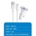 Автомобільний зарядний пристрій WUW T54 USB + TYPE-C 2.4A + кабель USB Lightning (20)