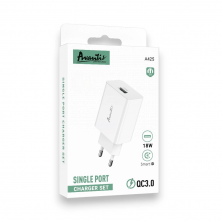 Мережевий Зарядний Пристрій Avantis A425 1USB QC 3.0