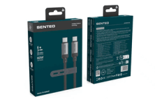 USB Cable Senteo SM-06 nano braided USB C - USB C 60W 1M