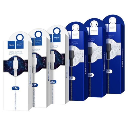 USB кабель HOCO X20 USB - Lightning 2.4A 1 метр, чорний