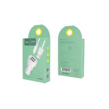 Автомобільний зарядний пристрій HOCO Z2A 2 USB 2.4A + кабель USB - Micro-USB