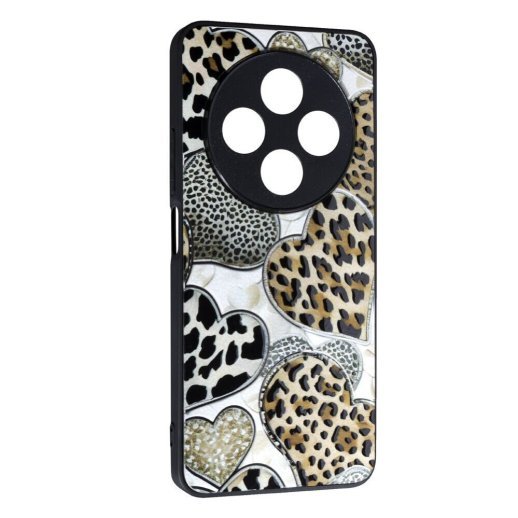Накладка Fashion Mix для Xiaomi Redmi 14C/Poco C75 Leopard Hearts