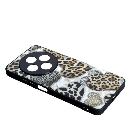 Накладка Fashion Mix для Xiaomi Redmi 14C/Poco C75 Leopard Hearts