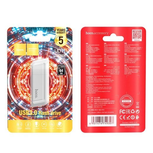 Флеш-память HOCO UD11 (USB3.0/64Gb) (белый)
