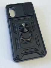 Armor Case With Curtain for ZTE blade A31 Plus Black