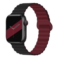 Ремешок Hoco WA22 для Apple Watch 1-8 38мм | 40мм | 41мм black-with-burgundy