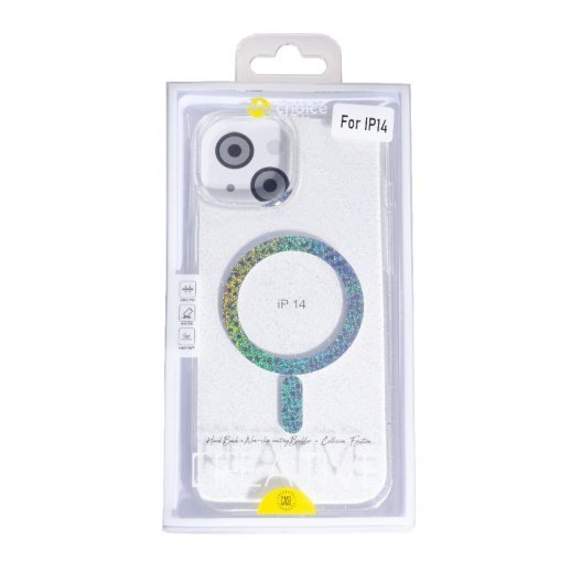 Накладка Magsafe Shiny для Apple iPhone 14 Transparent