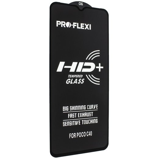 Захисне скло PRO-FLEXI HD+ POCO C40 ЧОРНИЙ