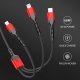 USB Кабель Denmen D29E USB - Lightning/Micro/Type-C 66W (2,4A)