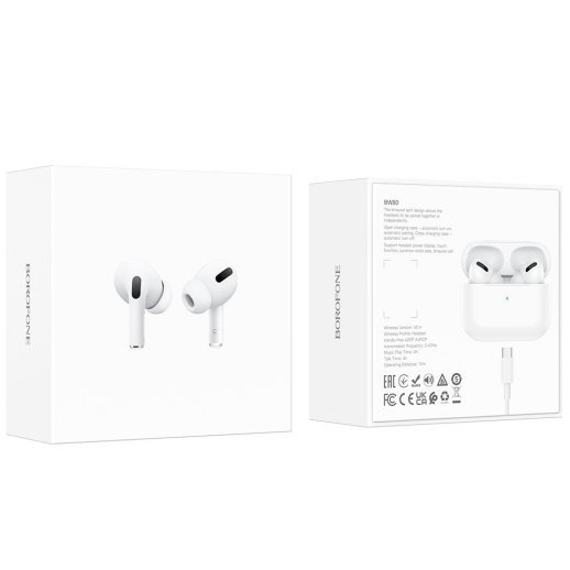 Бездротові навушники BOROFONE BW80, білий