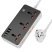 Мережевий подовжувач HOCO AC8A 3*USB + Type-C PD 30W + 3*розетки, чорний