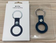 Airtag Leather Blue