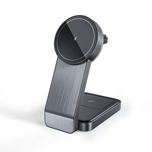 Беспроводная зарядка W79 MagSafe QI док станция для iPhone Watch AirPods для айфона часов подсветка