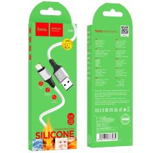 USB кабель HOCO X86 USB - Lightning, 1 метр, білий