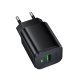 Мережевий зарядний пристрій Borofone BAS82A USB QC3.0, чорний