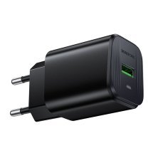 Мережевий зарядний пристрій Borofone BAS82A USB QC3.0, чорний