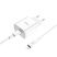 Мережевий зарядний пристрій HOCO C76A Plus TYPE-C PD 20W + USB TYPE-C - LIGHTNING