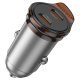 Автомобільний зарядний пристрій HOCO NZ16B 45W 2*Type-C, сірий