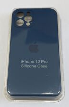 Чохол Silicone Case Copy Apple iPhone 12 Pro Square Navy Blue, 27