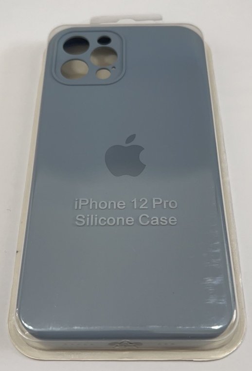 Чохол Silicone Case Copy Apple iPhone 12 Pro Square Navy Blue, 27