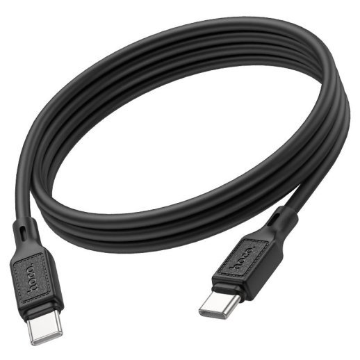USB-C кабель HOCO X90 silicone 60W Type-C - Type-C 1 MЕТР ЧОРНИЙ