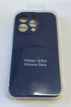 Чехол Silicone Case Copy Apple iPhone 15 Pro Square Dark Grey, 12