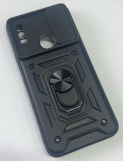 Armor Case With Curtain for Nokia C21 Plus Чорний