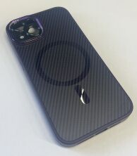 Case Carbone Shield Magsafe  for Apple Iphone 14 Deep Purple