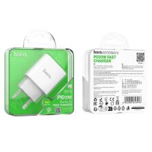Сетевое зарядное устройство HOCO NT10 TYPE-C PD 20W, БЕЛЫЙ