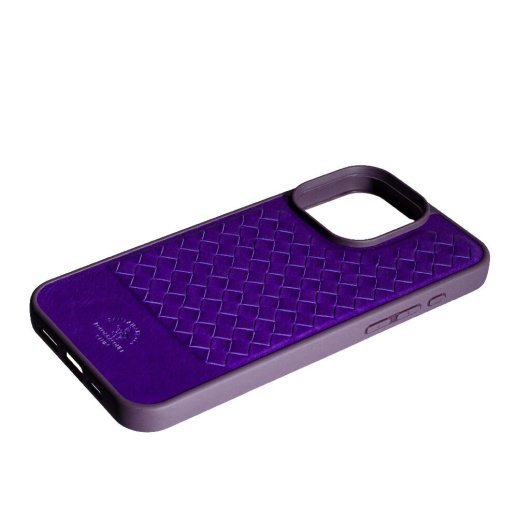 Накладка ШКІРА POLO RAVEL для Apple iPhone 15 Pro Max Purple