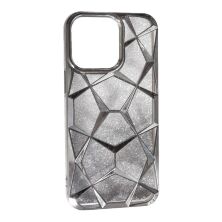 Накладка Abstraction Color для Apple iPhone 15 Pro Silver