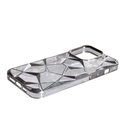 Накладка Abstraction Color для Apple iPhone 15 Pro Silver