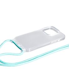 Силікон Transparent Case with Rope для Apple iPhone 14 Pro Green