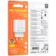 Мережевий зарядний пристрій BOROFONE BA88A TYPE-C PD 20W + USB QC3.0, білий