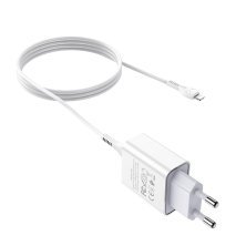 Мережевий зарядний пристрій HOCO C81A USB 2.1A + кабель USB - Lightning, білий