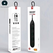 Мережевий подовжувач із USB зарядкою WUW C133 4USB 2.1A 3SOCKET 10A
