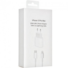 Мережевий Зарядний Пристрій Apple iPhone Power Adapter 20W USB-C & Cable White