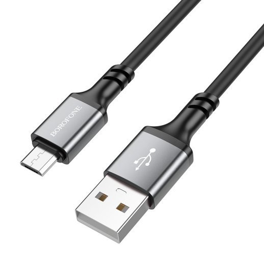 USB кабель BOROFONE BX83 USB - micro USB 2.4A 1 метр, чорний