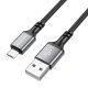 USB кабель BOROFONE BX83 USB - micro USB 2.4A 1 метр, чорний