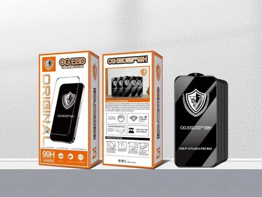 Захисне скло 99H OG ESD V APPLE iPhone 6 / 7 / 8 ЧОРНИЙ