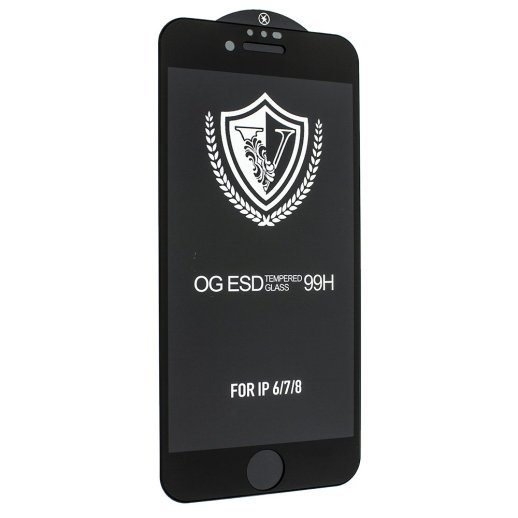 Захисне скло 99H OG ESD V APPLE iPhone 6 / 7 / 8 ЧОРНИЙ