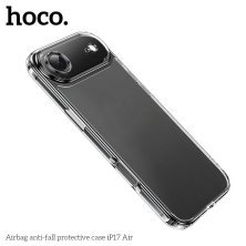 Захисний чохол протиударний HOCO Airbag для APPLE iPhone 17 AIR пластик, прозорий