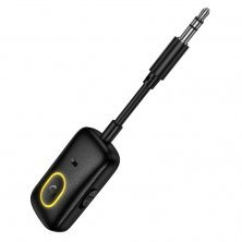 Автомобільний Bluetooth-приймач HOCO E151 з кабелем AUX, чорний