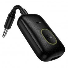 Автомобільний Bluetooth-приймач HOCO E151 з кабелем AUX, чорний