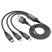USB КАБЕЛЬ HOCO X76 3в1: Lightning/Micro/Type-C ЧОРНИЙ