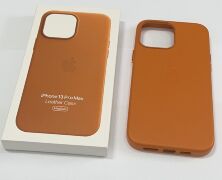 Чохол Leather Case Apple Iphone 13 ProMax  MagSafe Storm Blue