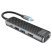 Адаптер HOCO HB23 Type-C 5В1 (HDMI, USB 3.0 та USB 2.0, RJ45 Ethernet, USB Type-C), 13,5см, сірий