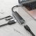 Адаптер HOCO HB23 Type-C 5В1 (HDMI, USB 3.0 та USB 2.0, RJ45 Ethernet, USB Type-C), 13,5см, сірий
