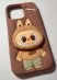 Silicone Labubu Smile Apple iPhone 12/12 Pro Coffee 1