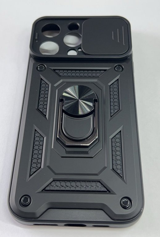 Armor Case With Curtain for Apple Iphone 15 Pro Max Dark Blue